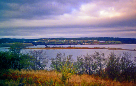 Canada (1986)-498-Nova Scotia-Eisenbahnbrücke über Sund 560 Canada (1986)-498-Nova Scotia-Eisenbahnbrücke über Sund 560