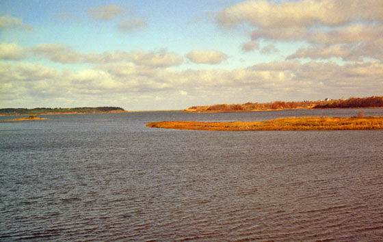 Canada (1986)-522-Nova Scotia-Seenplatte mit Häusern 560 Canada (1986)-522-Nova Scotia-Seenplatte mit Häusern 560