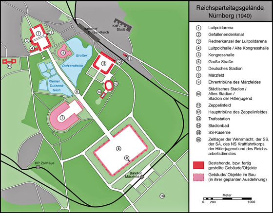 Karte_Reichsparteitagsgelände_Nürnberg_1940 Karte_Reichsparteitagsgelände_Nürnberg_1940