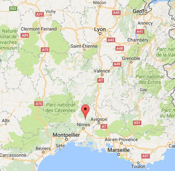 Übersichtskarte - Südfrankreich-560 Übersichtskarte - Südfrankreich-560
