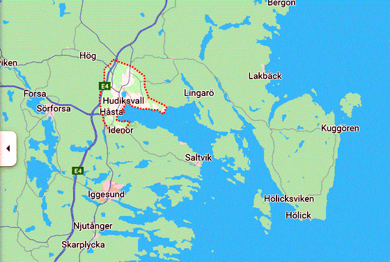 Karte Hudiksvall-mit Sund-560 Karte Hudiksvall-mit Sund-560
